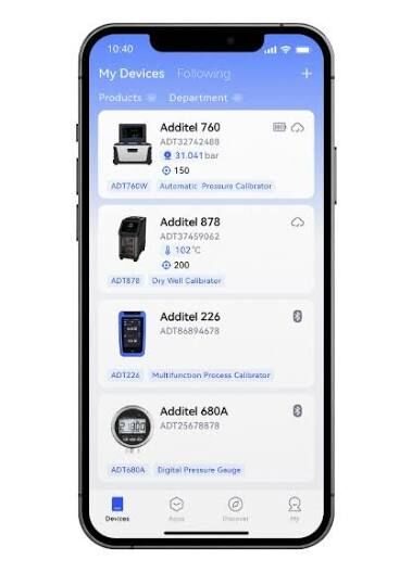 Additel Link — Мобильное приложение управления (iOS / Android)